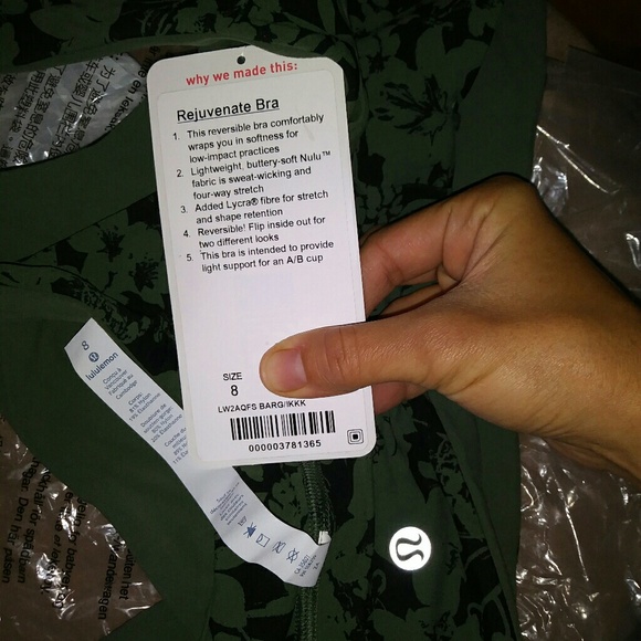New lululemon rejuvenate bra efflorescent nulu 8 - Picture 6 of 6